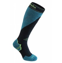 Bridgedale Men's MerinoFusion Ski Mountain Sock in BLACK / GREEN